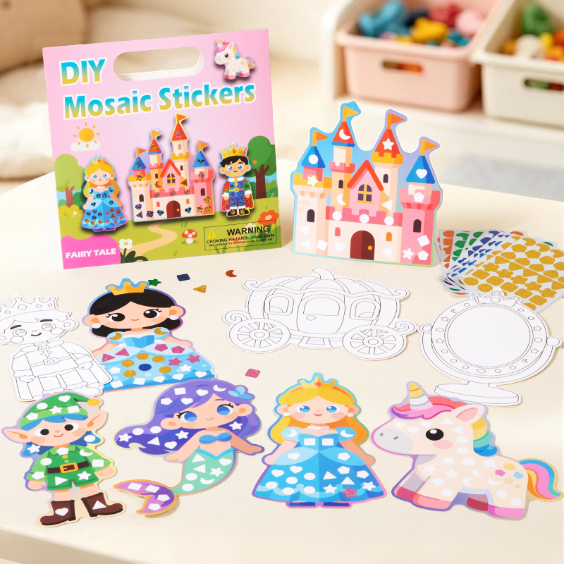 2-in-1 DIY Stiker Mosaik & Kit - Art Craft Dinosaurs ulasan dan harga