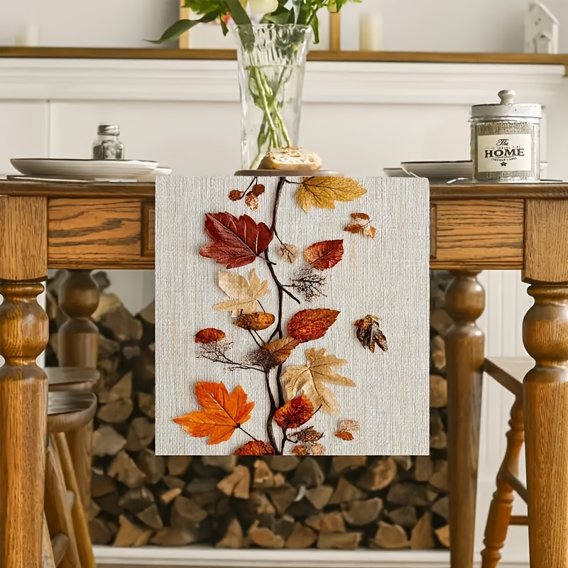 1 Taplak Meja Bertema Daun Mus - Art Craft Using Leaves ulasan dan harga