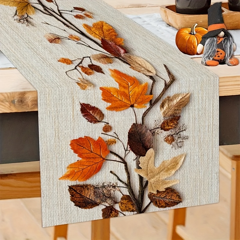 1 Taplak Meja Bertema Daun Mus - Art Craft Using Leaves ulasan dan harga