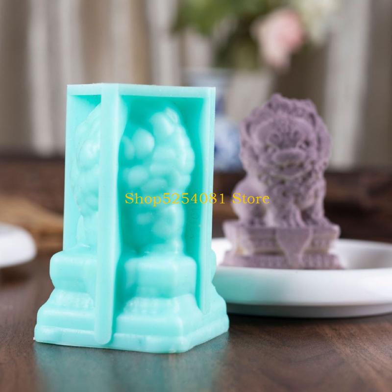 AXYC Cetakan Singa Batu Cina S - Art Craft Ice Cream ulasan dan harga