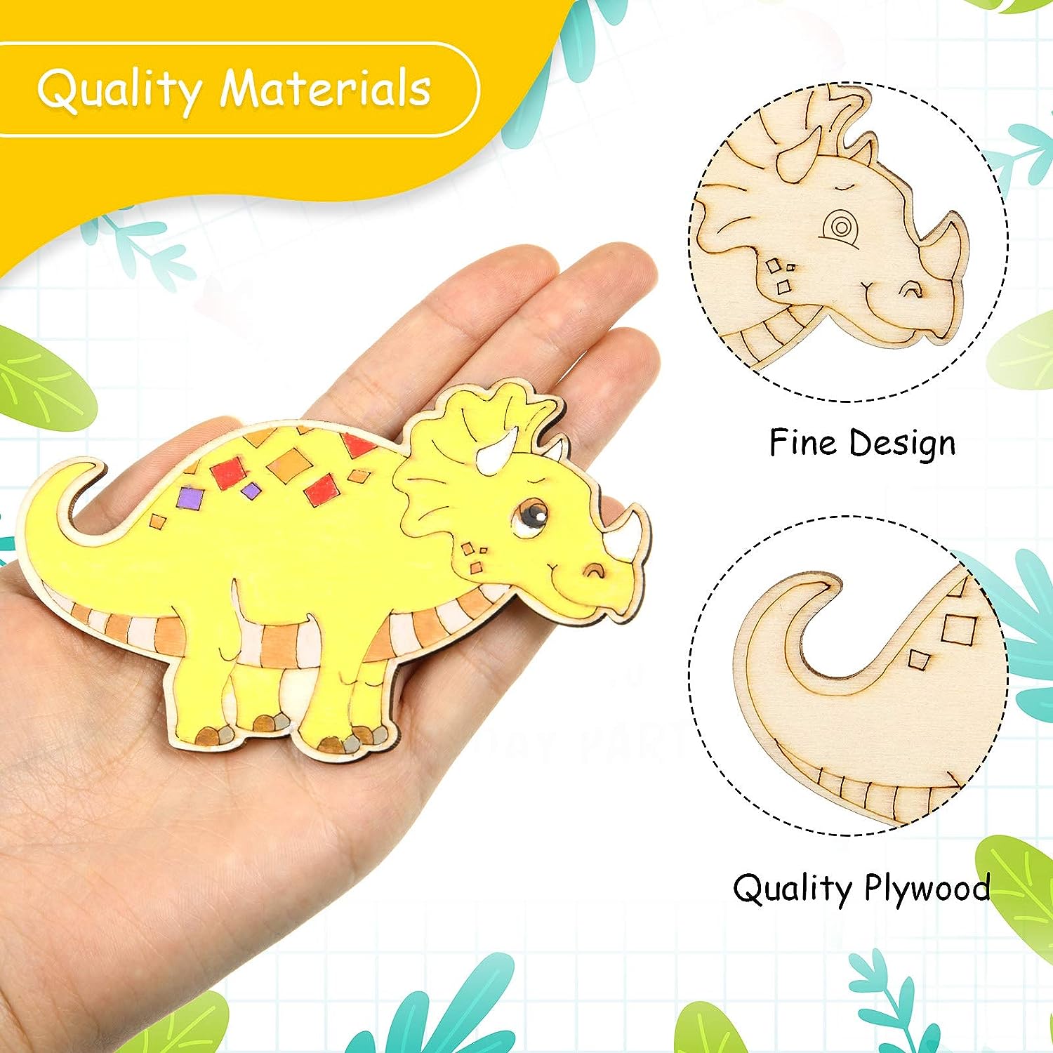 8/24 Buah Dinosaurus Kayu Belu - Art Craft Dinosaurs ulasan dan harga