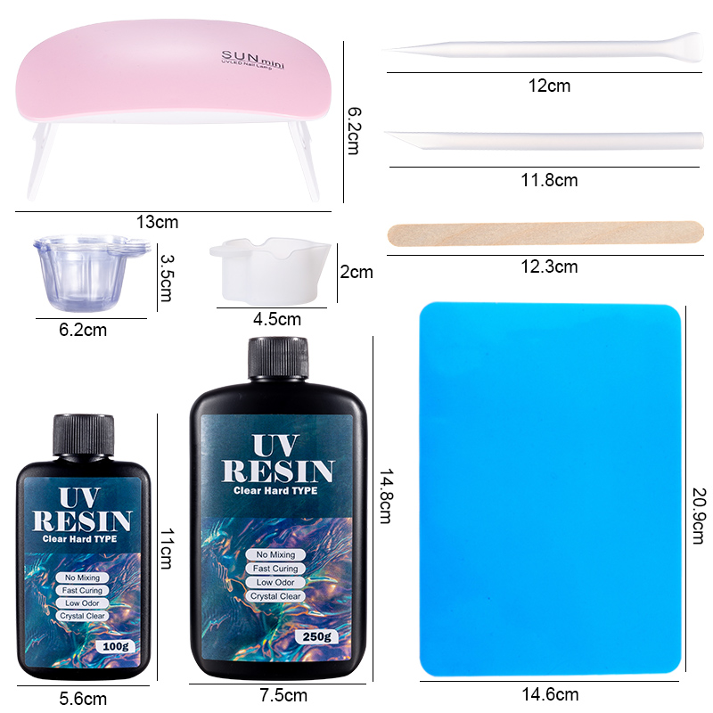 100g/250g bening Resin UV tipe - Art Craft Glue ulasan dan harga