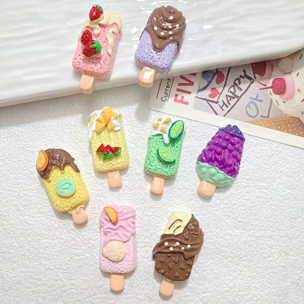 10/100 pcs Miniatur Lucu Rumah - Art Craft Ice Cream ulasan dan harga