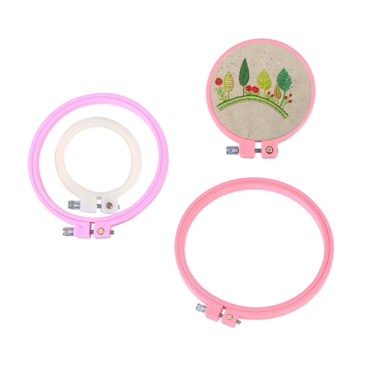 4 Buah Set Lingkaran Bordir ya - Craft And Art Difference ulasan dan harga