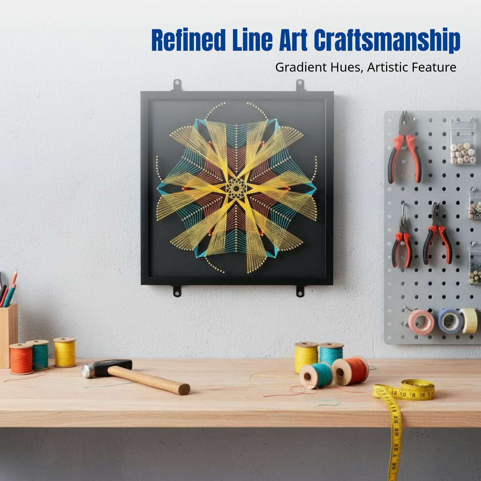 Seni Tali Kuku Pola Geometris, - Art Craft Kit ulasan dan harga
